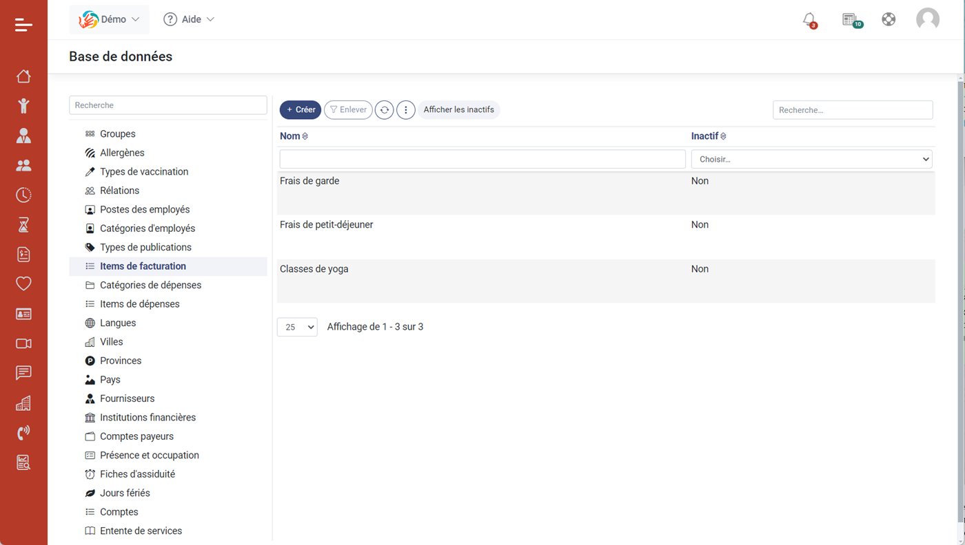 MaGarderie Plus: Facturation des programmes spéciaux MaGarderie Plus: Facturation des programmes spéciaux