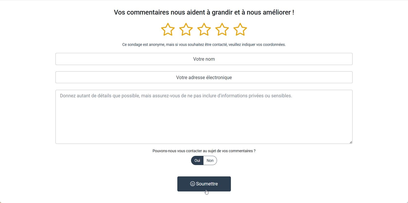 Nous voulons vous entendre ! Nous voulons vous entendre !