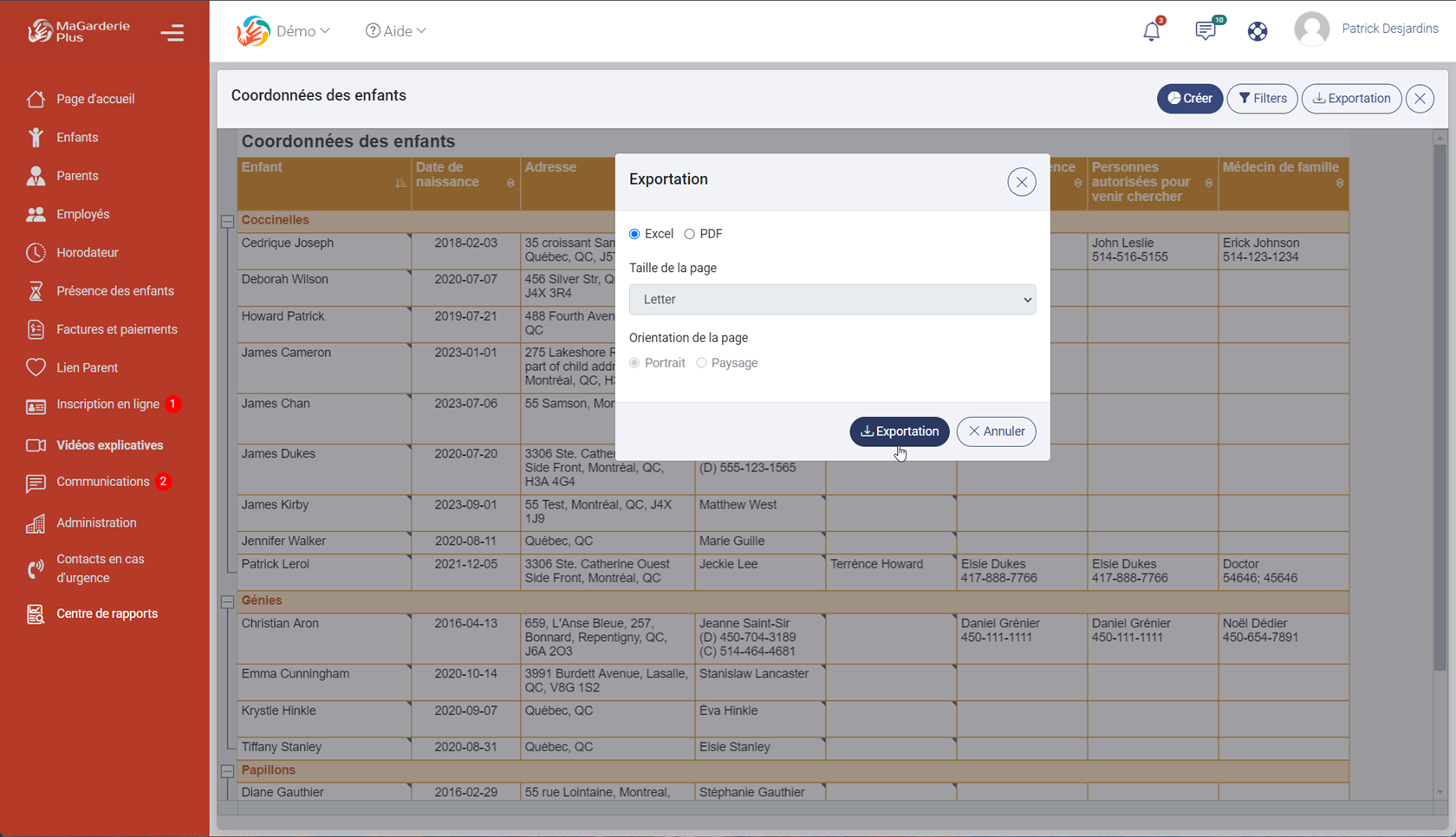 MaGarderie Plus: Nouveaux rapports dans MaGarderie Plus MaGarderie Plus: Nouveaux rapports dans MaGarderie Plus
