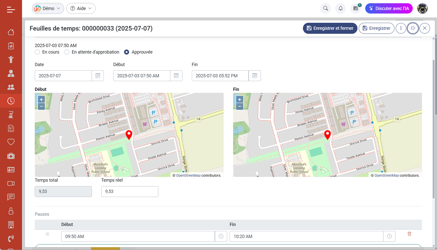 Dites adieu aux feuilles de temps papier, gérez vos quarts en toute confiance