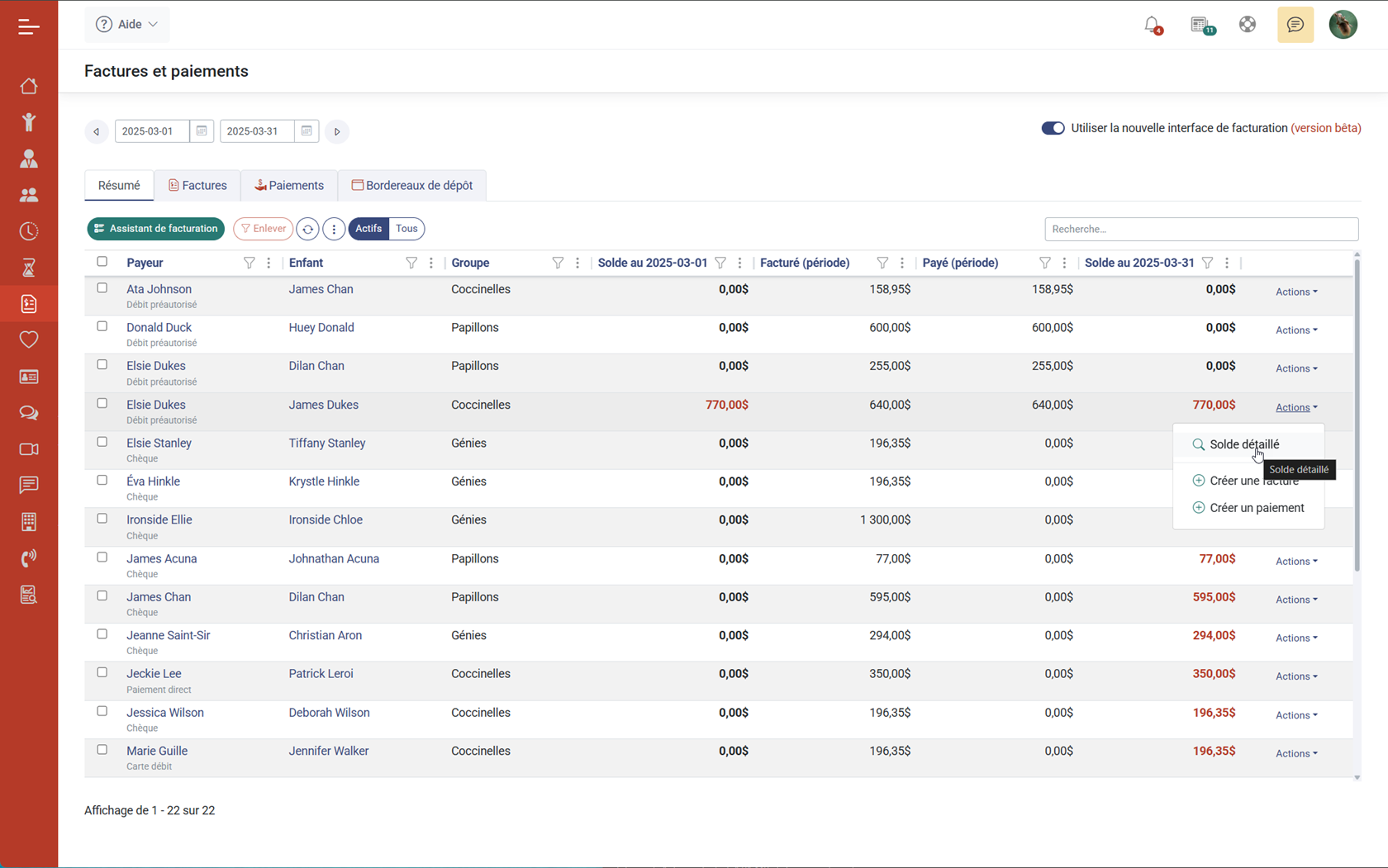 Les dernières améliorations du module de facturation Les dernières améliorations du module de facturation