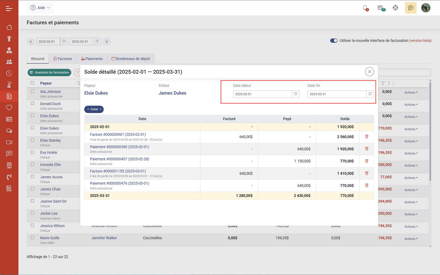 Les dernières améliorations du module de facturation Les dernières améliorations du module de facturation