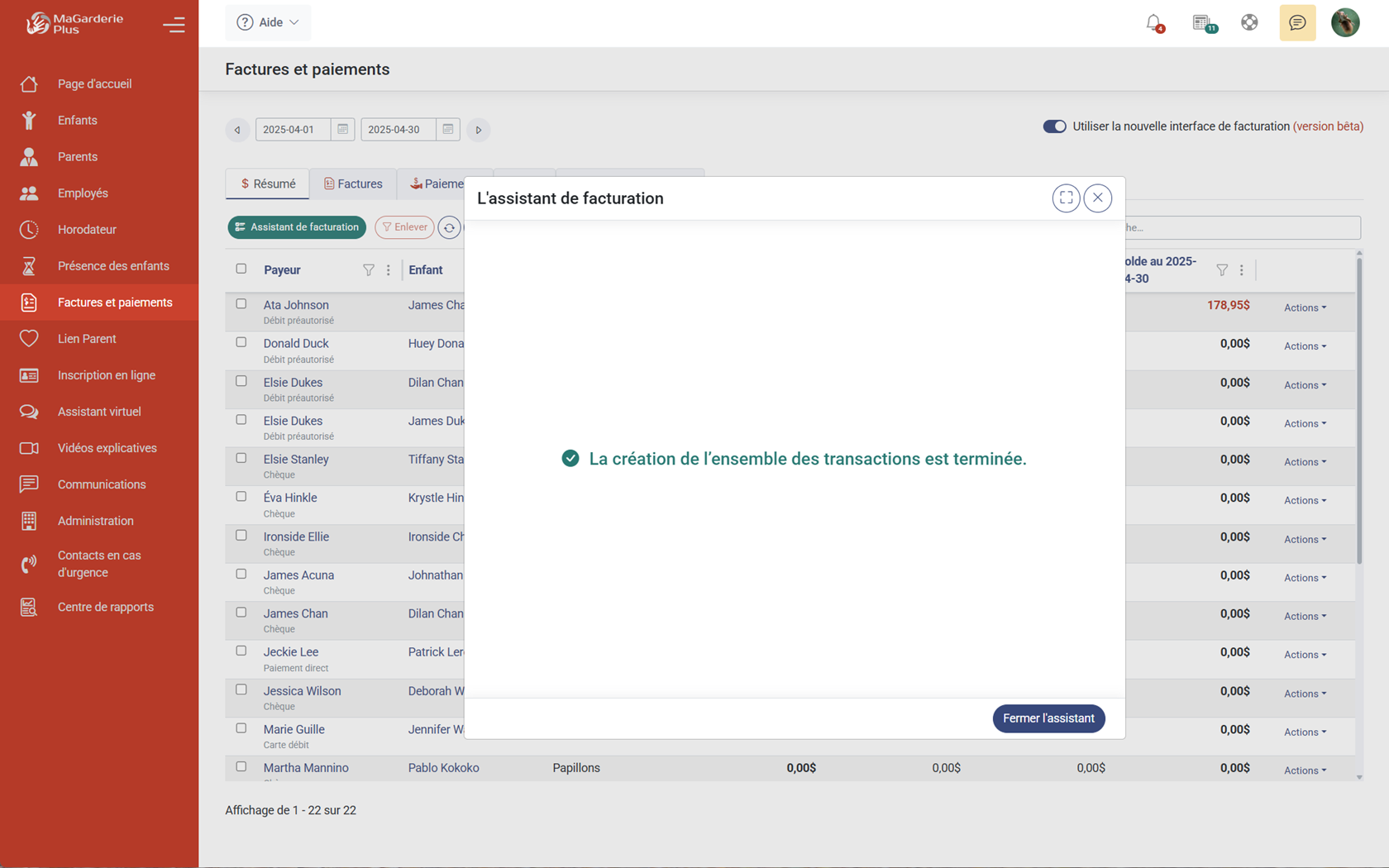 Les dernières améliorations du module de facturation Les dernières améliorations du module de facturation