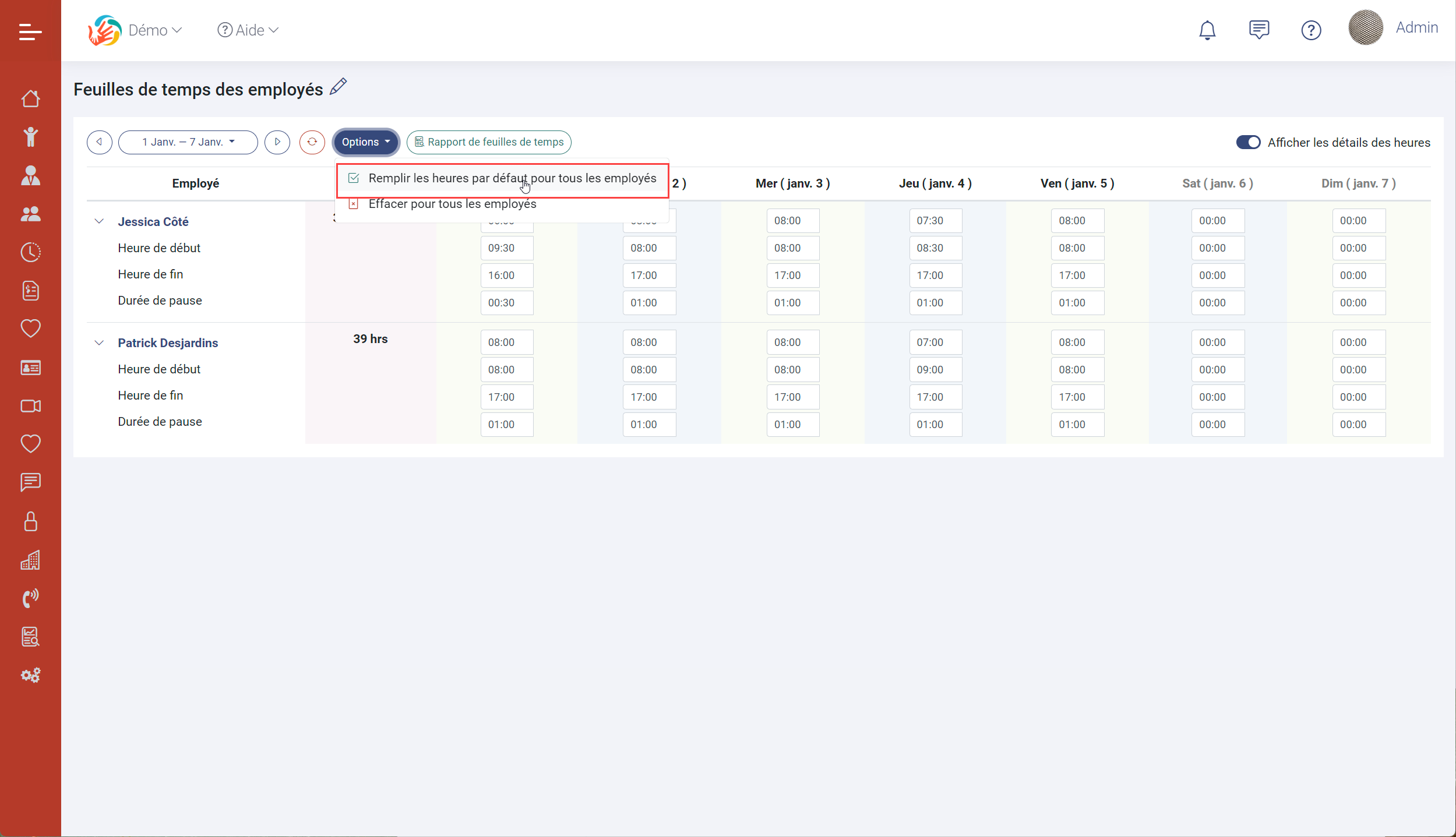Feuilles de temps des employés dans MaGarderie Plus Feuilles de temps des employés dans MaGarderie Plus