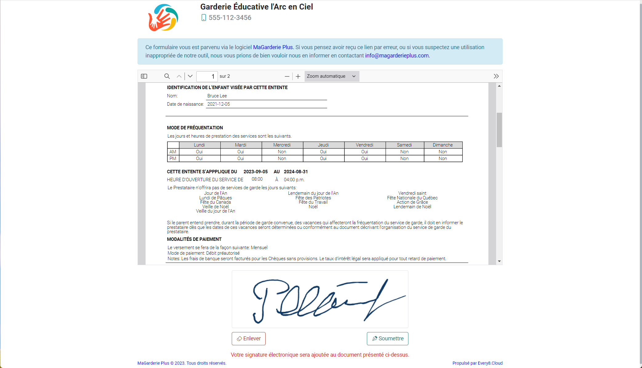 Envoyez une demande de signature électronique Envoyez une demande de signature électronique