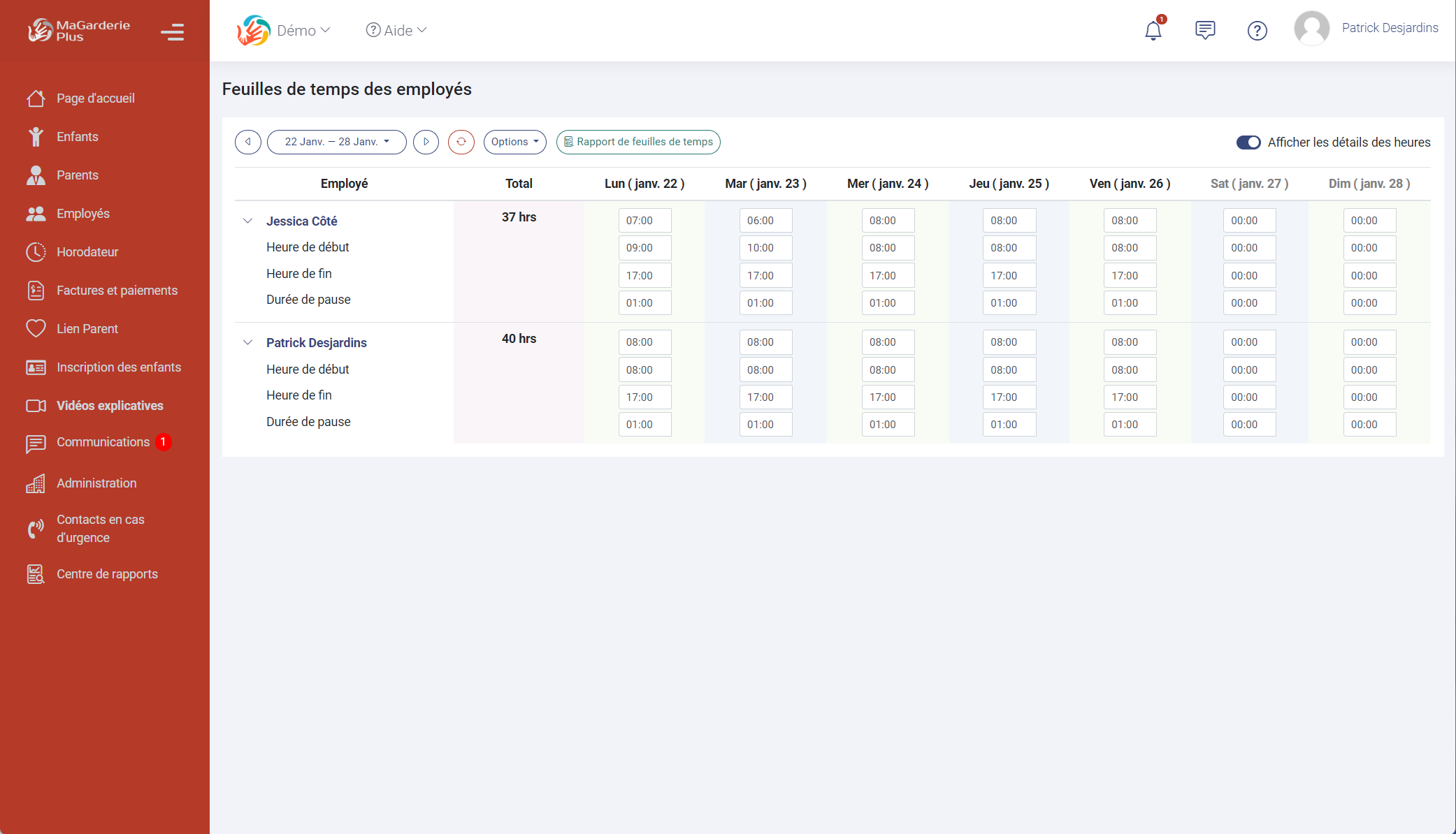 MaGarderie Plus: Module de paie MaGarderie Plus: Module de paie