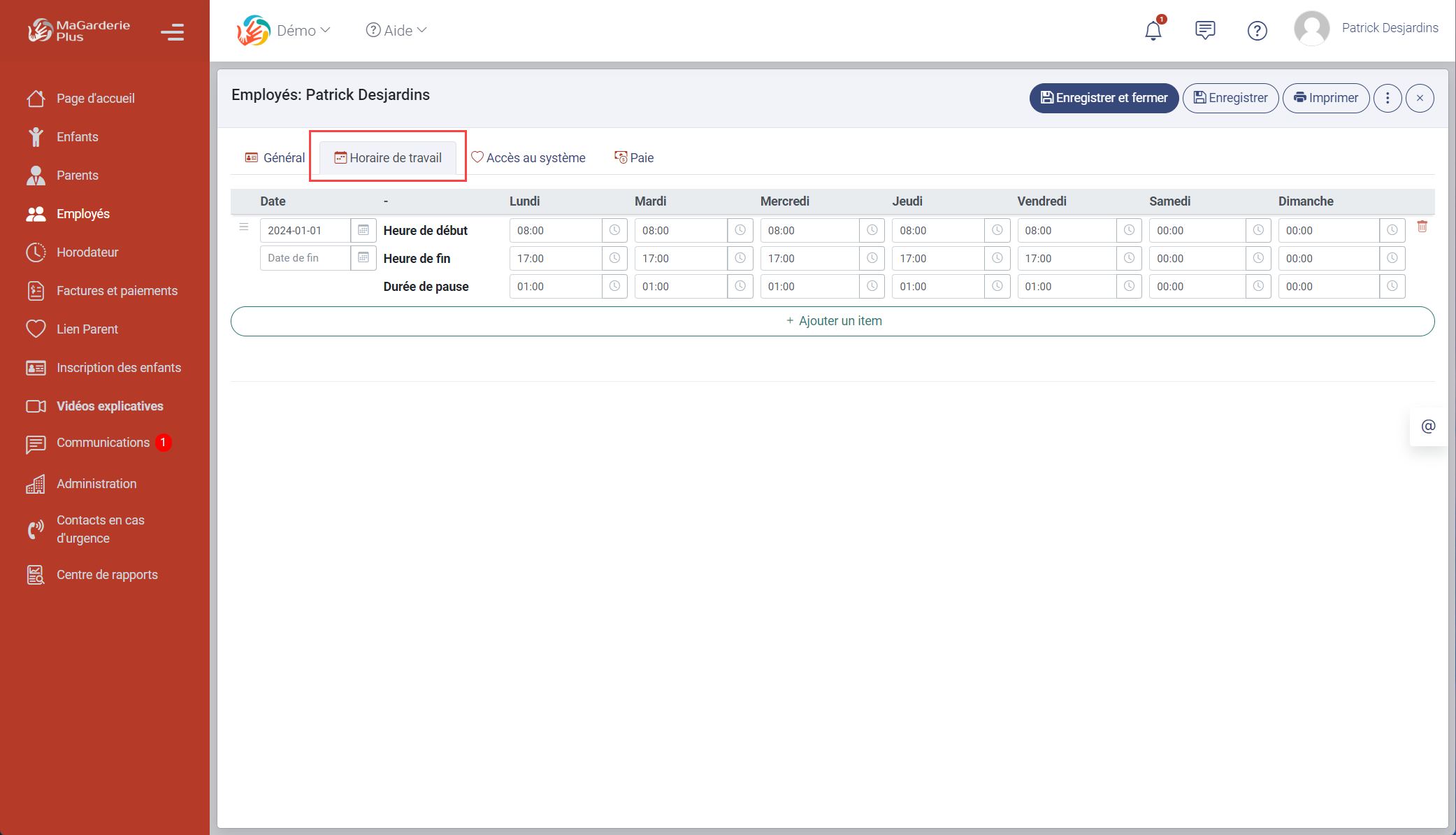 MaGarderie Plus: Module de paie MaGarderie Plus: Module de paie