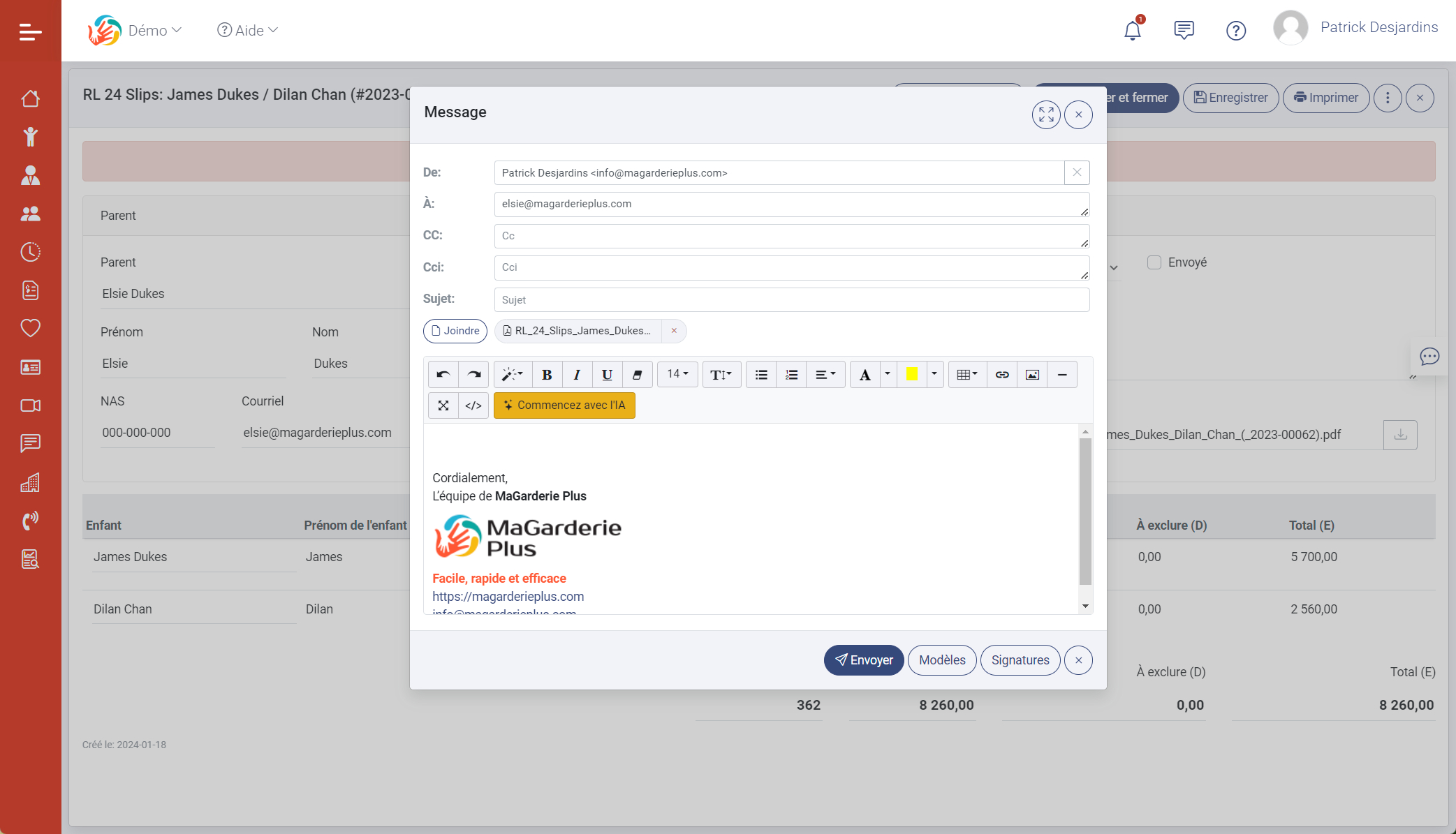 Module de production des relevés 24 Module de production des relevés 24
