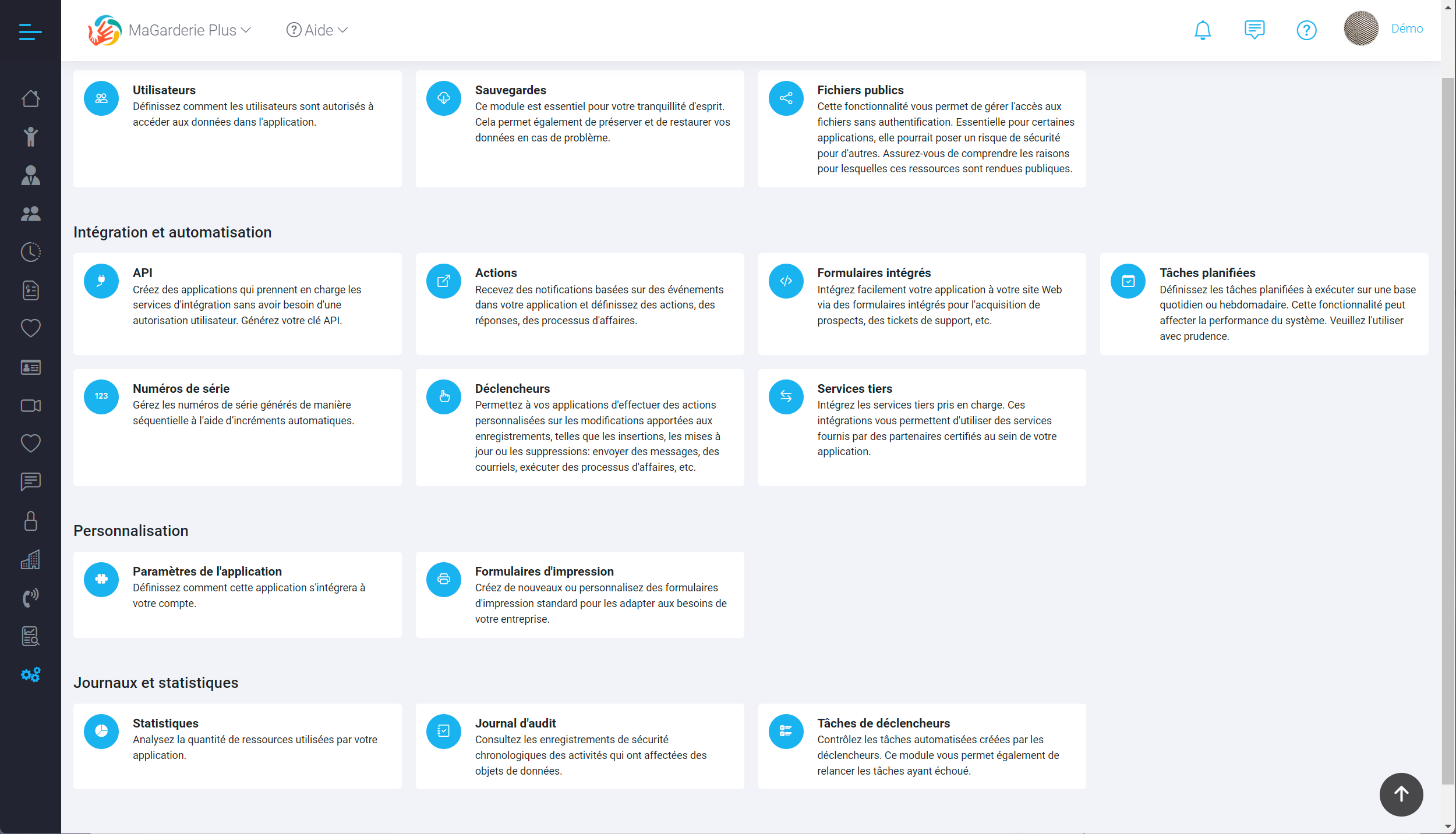 Version nuage privé de MaGarderie Plus Version nuage privé de MaGarderie Plus