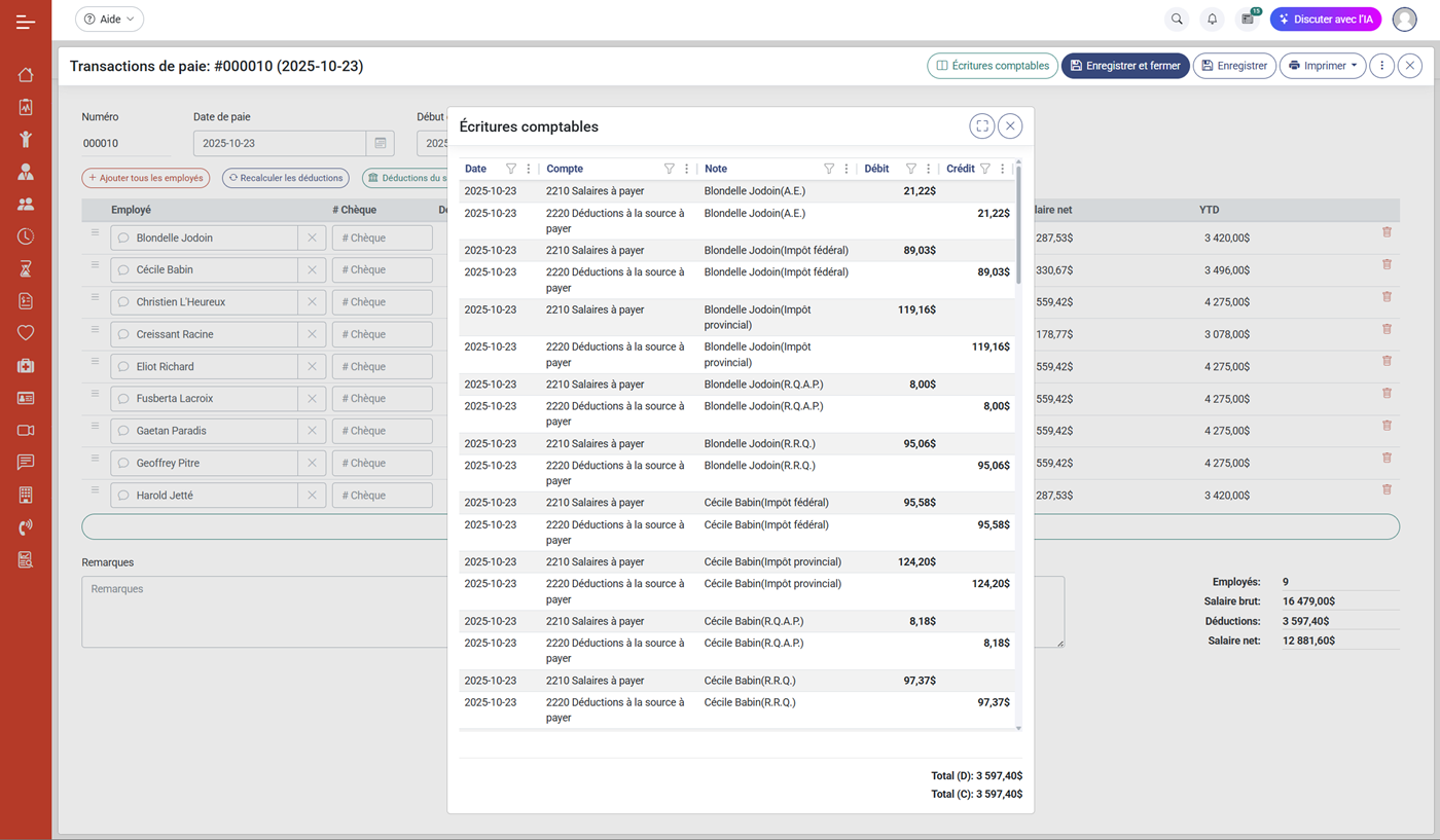 MaGarderie Plus Module Finances