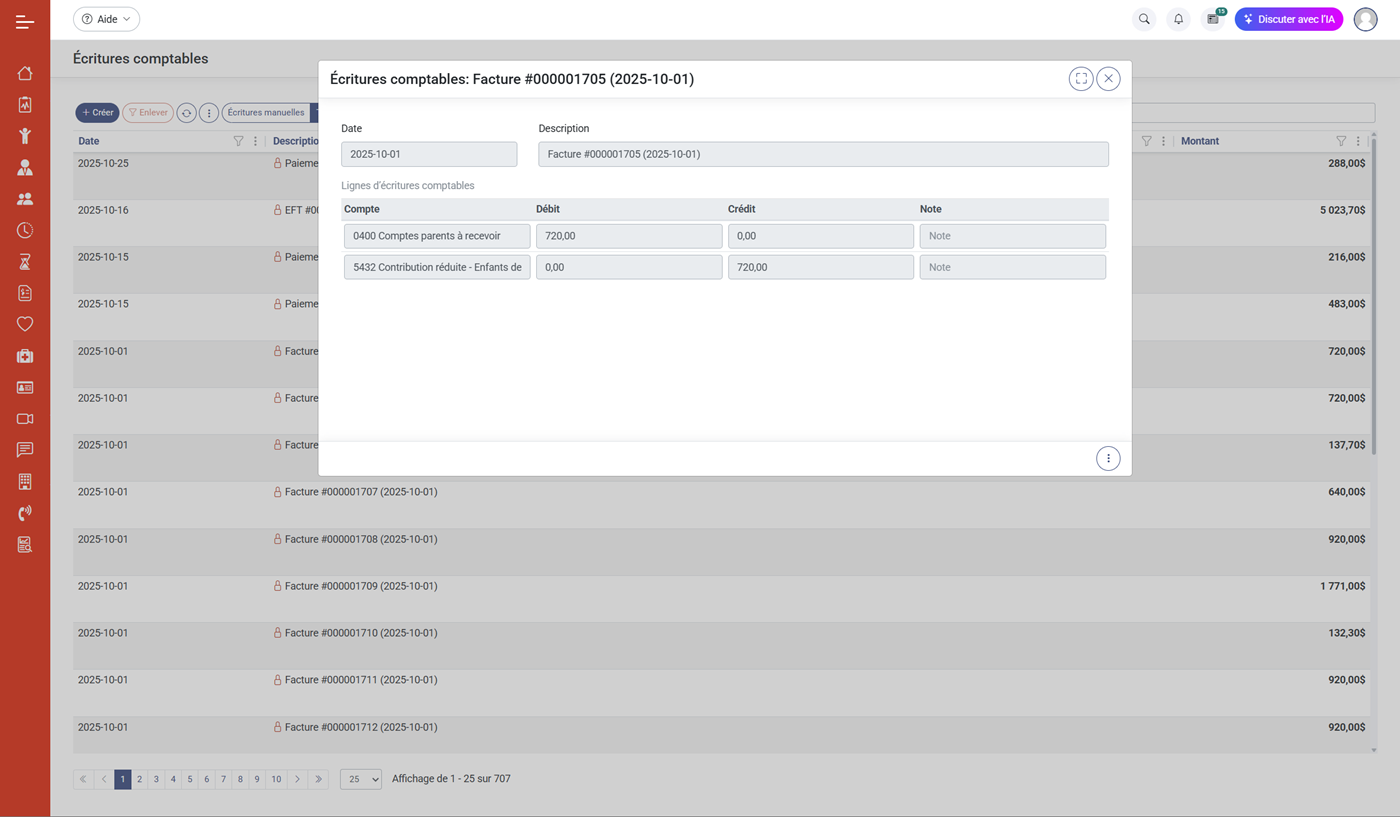 MaGarderie Plus Module Finances