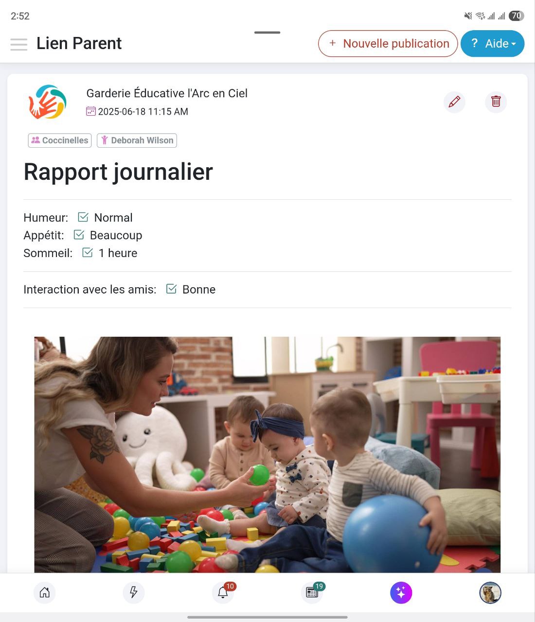 MaGarderie Plus Lien Parent